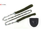 Pocket Chainsaw, 36 Inch 48 Teeth Long Hand Saw Chain With Paracord Handle And Camping Survival Gear