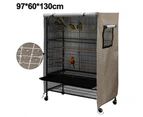 Bird Cage Cover, Waterproof, Large Bird Cage Cover, Washable-Brown