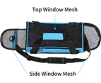 Cat Carrier Soft-Sided Airline Approved Pet Carrier Bag,Pet Travel Carrier for Cats,Dogs Puppy Comfort Portable Foldable Pet Bag Blue