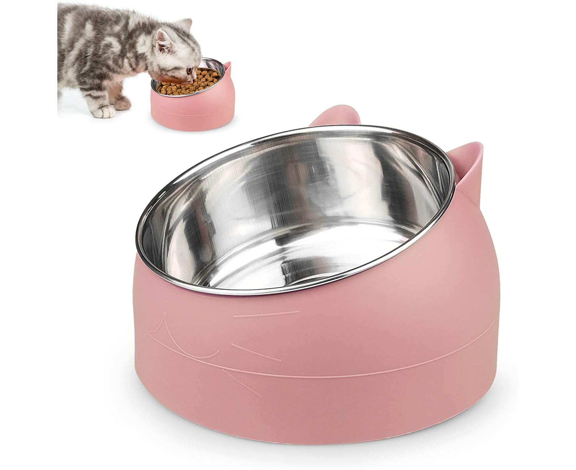 Steel on sale cat bowl