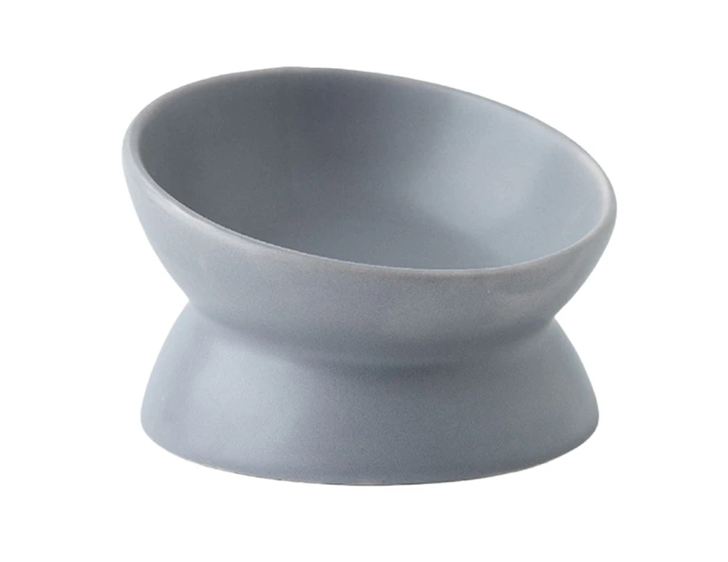 Ceramic Cat Bowls,Tilted Elevated Cat Food Bowl,Porcelain Pet Feeder Dishes，Protect Pet's Spine