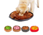 Kbu Dog Food Slow Feeding Sniff Training Mat Smell Pad Release Stress Pet Blanket-Green - Green