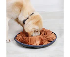 Kbu Dog Food Slow Feeding Sniff Training Mat Smell Pad Release Stress Pet Blanket-Yellow - Yellow