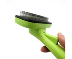 Dog Cat Hair Brush,Cleaning Slicker Brush,Pet Grooming Brush,green