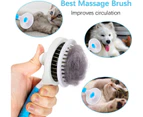 Cat grooming brush Cleaning brush to gently remove loose mat tangles from the bottom Pet massage brush.