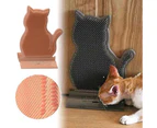 Kbu Cat Shedding Grooming Hair Brush Door Mount Massage Comb Itch Remover Pet Toy-Pink - Pink