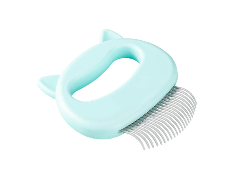 Kbu Pet Grooming Comb Cartoon Shape Deep Clean Up Plastic Handheld Grooming Pet Comb for Cleaning-Green - Green