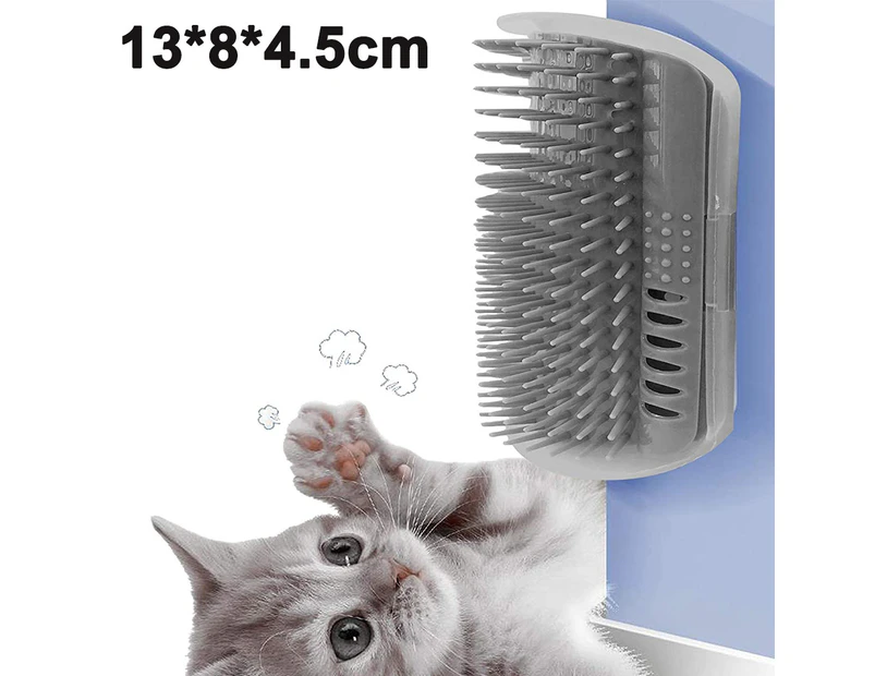 Cat Grooming Brush, Cat Face Scratcher, Wall Corner Groomers Soft Grooming Brush Cat Massage Combs Corner Hair Scrubber