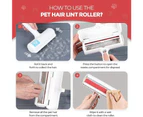 Pet Hair Remover Roller - Dog & Cat Fur Remover With Self-Cleaning Base - Efficient Animal Hair Removal Tool