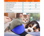 Pet Grooming Gloves, Soft Deshedding Brush Glove Hair Remover Brush For Dogs, Cats With Long And Short Fur, Enhanced Five-Finger Design