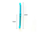Kbu Cat Eye Brush Soft Head Buckle Design Handheld Head Pet Eye Comb Brush for Home Use-Blue - Blue