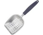 Jumbo Cat Litter Scoop, All Metal End-to-End with Solid Core, Sifter with Deep Shovel