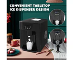 2 In 1 Portable Ice Cube Maker Machine with Water Dispenser 2L Home Commercial Fast Freezer Black