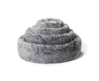 Snooza Cuddler Plush Dog Bed Non-Slip Base Chinchilla Small