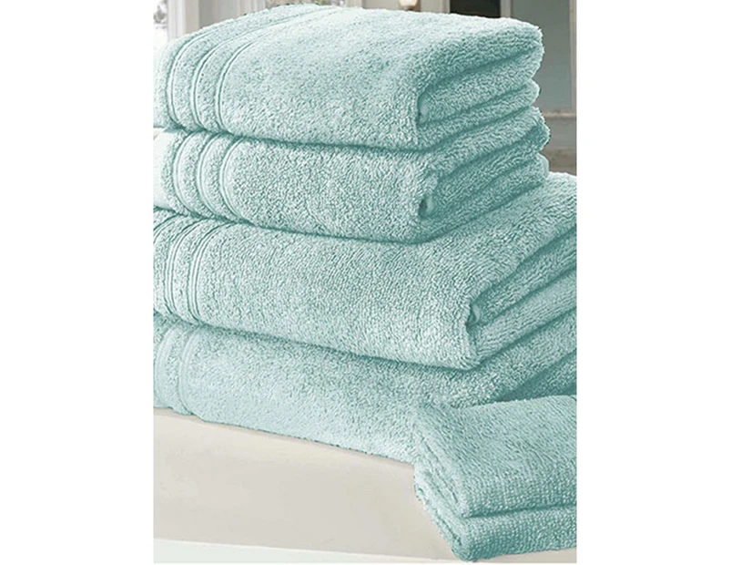 Rapport So Soft Towel Set (Pack of 6) (Duck Egg Blue) - AG678