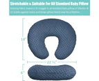 Modern-Nursing Pillow Cover, Nursing Pillow Case Plush Breastfeeding Pillow Slipcover Fits Nursing Pillow, Ultra Soft Snug for Infant & Baby Boy Girl, M