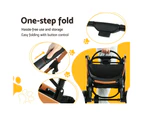 i.Pet Pet Stroller Dog Pram Large Cat Carrier Travel Foldable 4 Wheels Pushchair Double