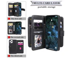 PU Leather Phone Case For iPhone 8 Plus Wallet Magnetic 10 Card Cover Coque