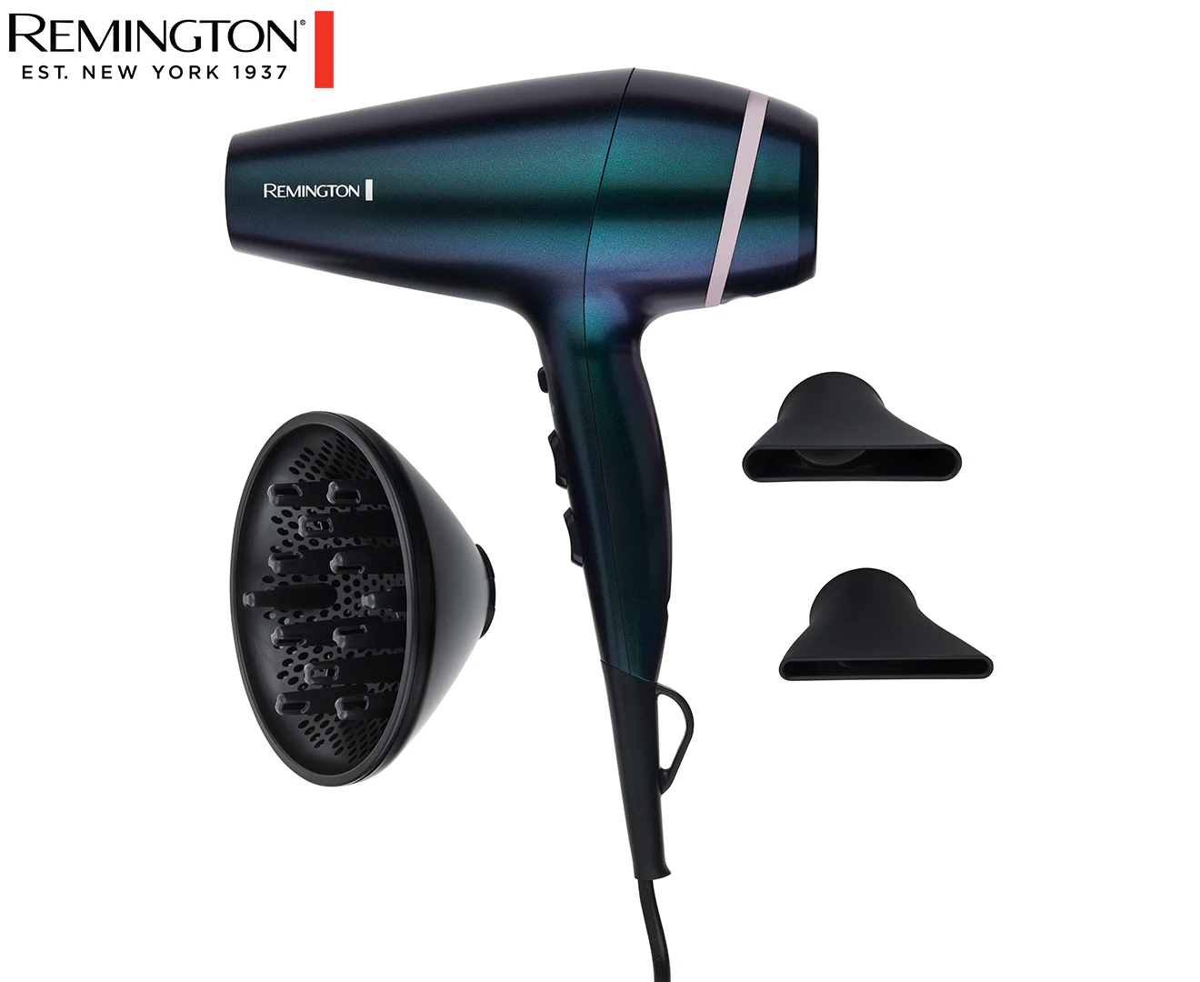 Remington AC7801AU Illusion 36cm Ceramic Hair Dryer 2300W Styling Dry Blower BLK