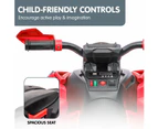 Kahuna GTS99 Kids Electric Ride On Quad Bike Toy ATV 50W - Red
