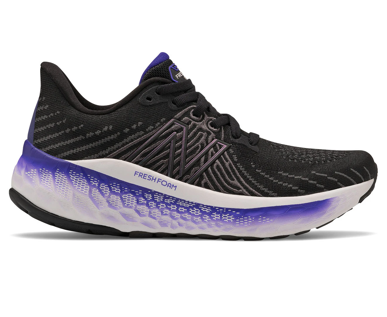 New Balance Women's Fresh Foam X Vongo v5 Running Shoes - Black/Deep Violet