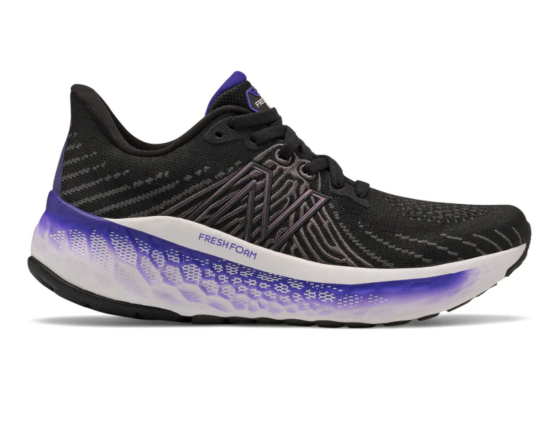 New Balance Women's Fresh Foam X Vongo v5 Running Shoes - Black/Deep Violet