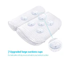 Modern-Bath Pillow, Bathtub Spa Pillow with 4D Air Mesh Technology and 7 Suction Cups, Helps Support Head, Back, Shoulder and Neck, Fits All Bathtub, Ho