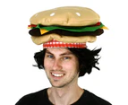 Plush Hamburger Hat