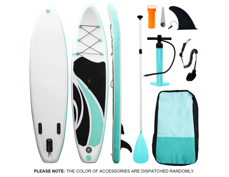 14GK Black/White/Blue Stand Up Paddle SUP Inflatable Surfboard Paddleboard W/ Accessories & Backpack