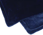 Newtton 160x130cm Flannel Fleece Heated Electric Throw - Blue