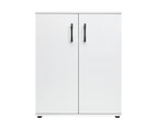 Oikiture Storage Cabinet Bathroom Cabinet Freestanding Cupboard Organiser White