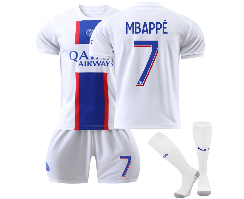 Mbappé 2022-2023 Paris Saint-Germain Soccer Jersey Activewear for Kids and  Adults 