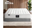Bedra Mattress Double Bed Luxury Tight Top Pocket Spring Foam Medium Firm 27cm - White