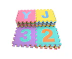 16x16x0.9 26/36 Pcs  Foam Floor Mat Kids Baby Alphabet Number Interlocking [Package: 36PCS(number+alphabet mat)]