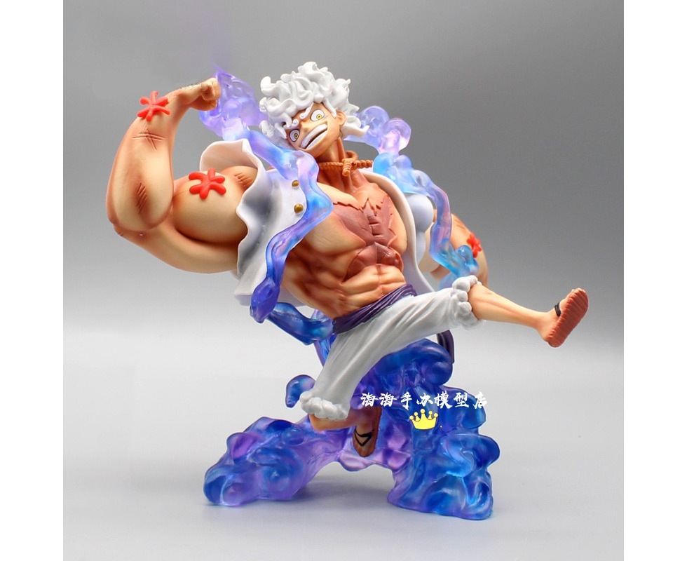 Anime One Piece Fifth Gear 5 Luffy Nika PVC Figure Desk Decor Desktop Toy  Gift