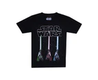 Star Wars Boys Lightsaber T-Shirt (Black) - TV437