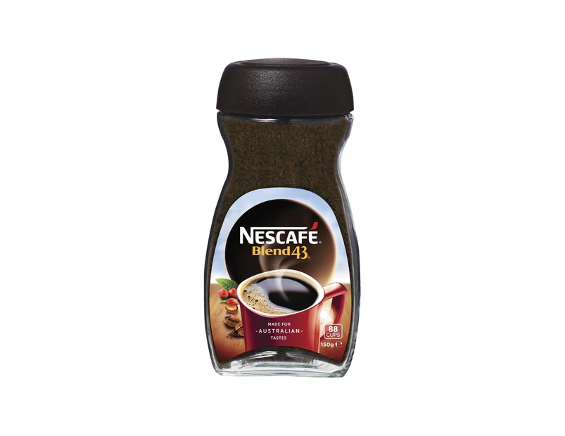 Nescafe Blend 43 Smooth Medium Roast Instant Coffee Jar 150g