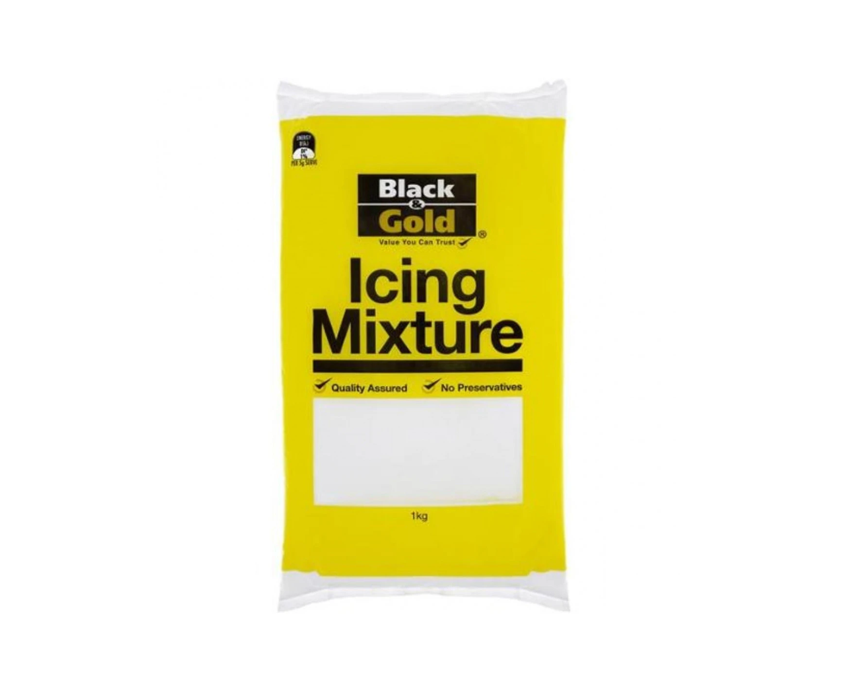 Black & Gold Icing Mixture 1kg