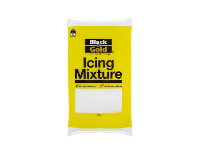 Black & Gold Icing Mixture 1kg