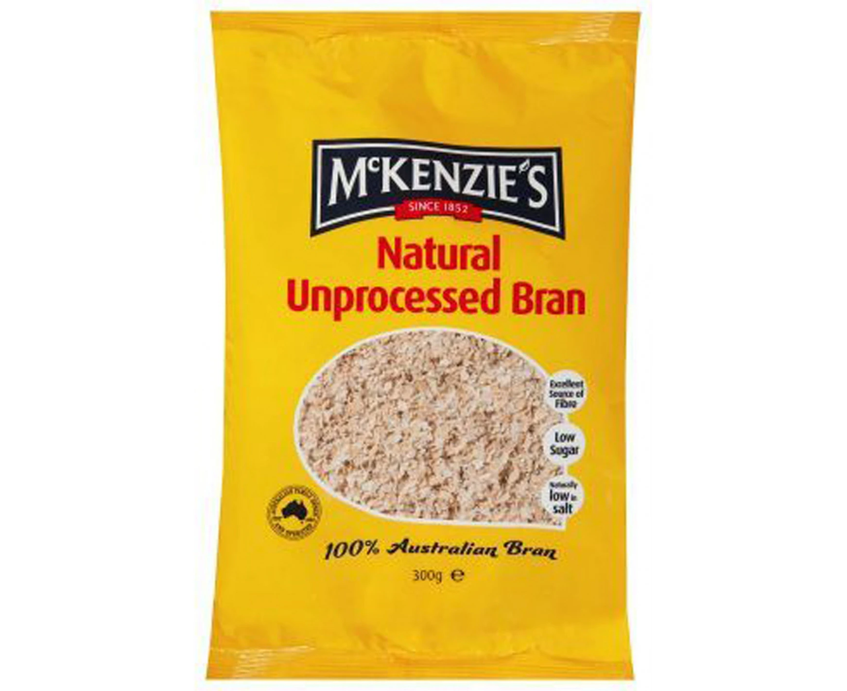 Mckenzies Natural Bran 300gm