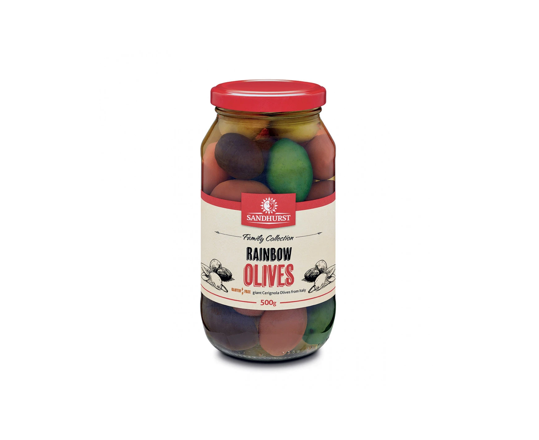 Sandhurst Rainbow Olives 500g