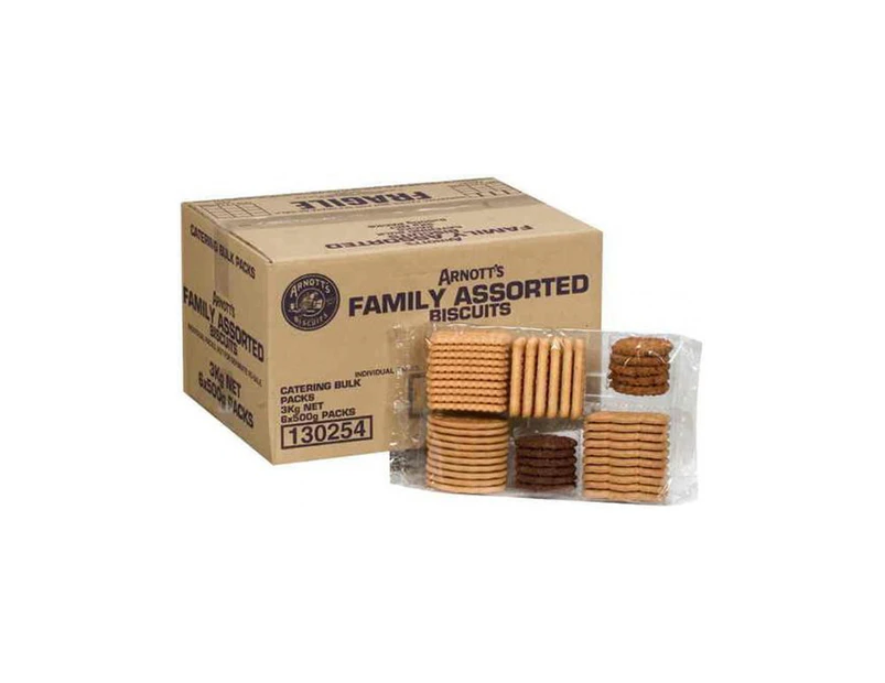 Arnotts Biscuits Family Assorted Bulk 3kg