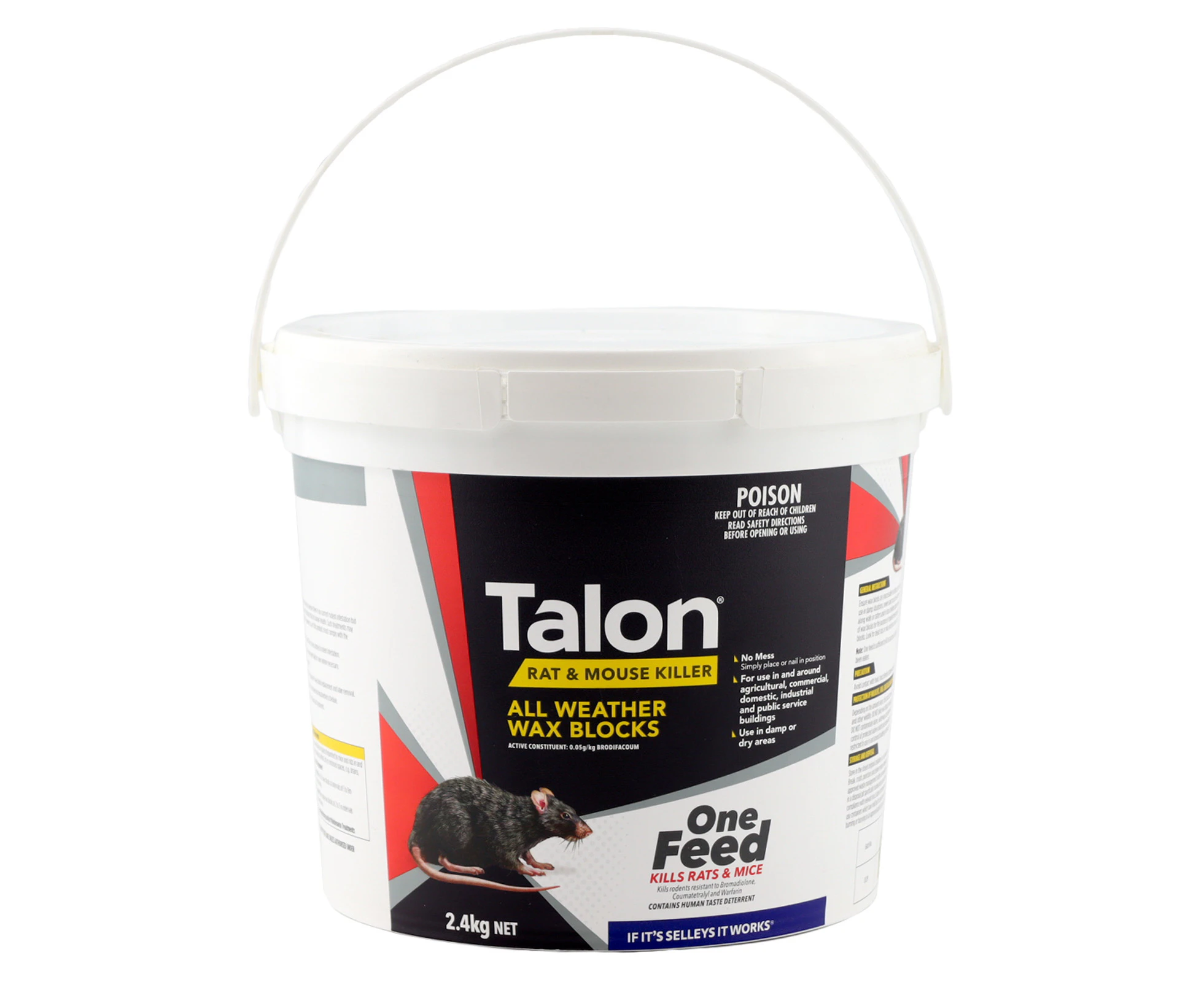 Talon 2.4kg Wax Blocks Rat & Mouse Bait Killer