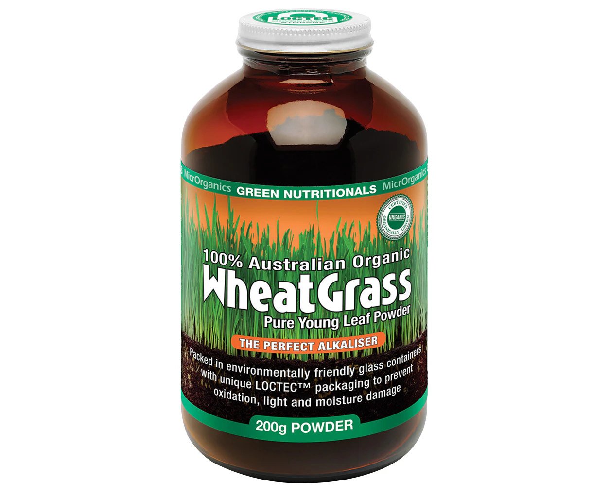 Green Nutritionals Organic Australian WheatGrass Powder 200g