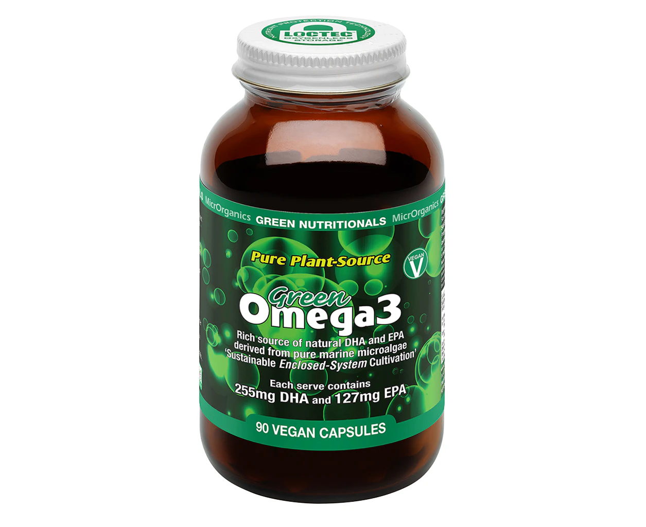 Green Omega3 Vegan, 90 Capsules - 255mg/127mg