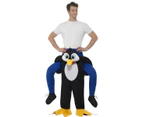 Penguin Piggy Back Adult Costume Size: One Size Fits Most