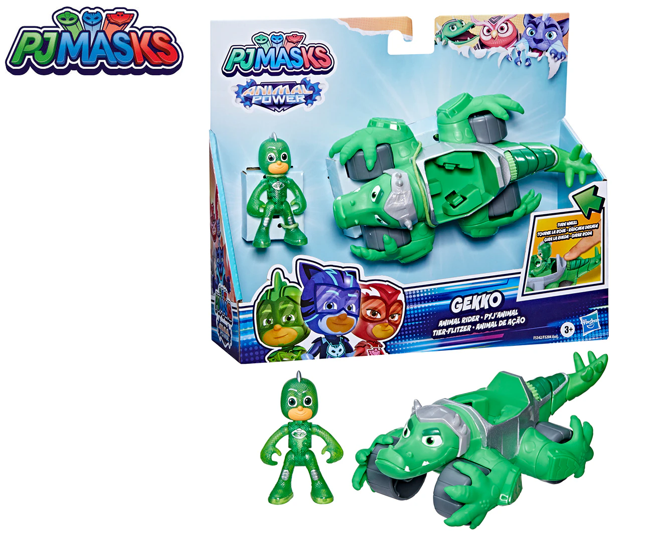 PJ Masks Animal Power Rider w/ Gekko Toy - Green