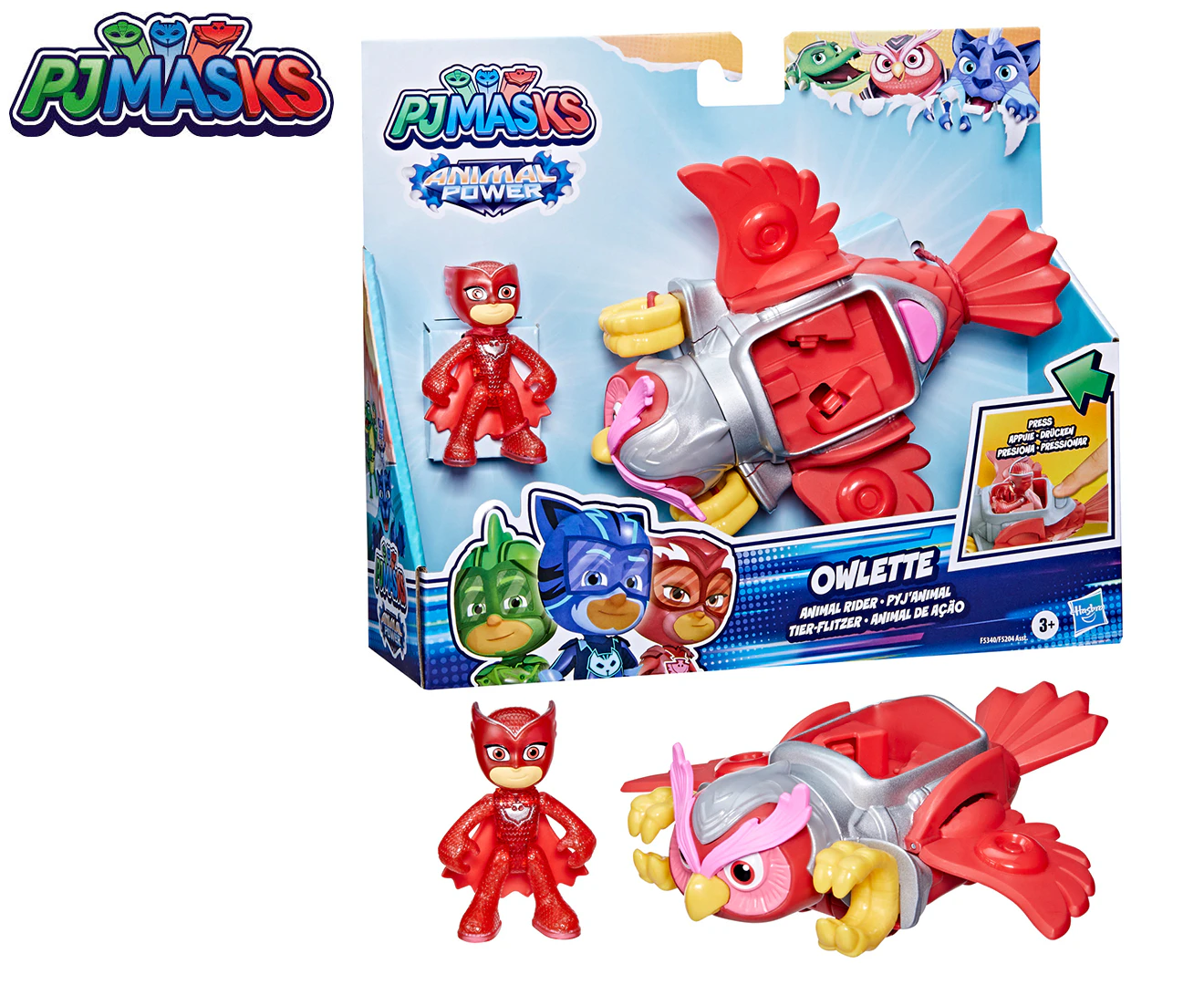 PJ Masks Animal Power Owlette Animal Rider Deluxe Vehicle