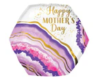 Happy Mother's Day Watercolour Geode SuperShape XL Foil Balloon