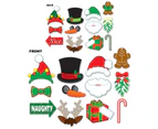 Christmas Party Supplies Photo Booth Props 12 Pack